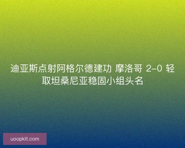 迪亚斯点射阿格尔德建功 摩洛哥 2-0 轻取坦桑尼亚稳固小组头名